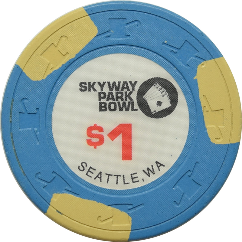 Skyway Park Bowl Casino Seattle WA $1 Chip