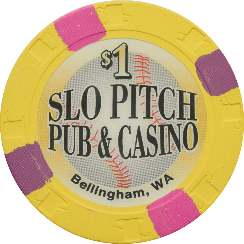 Slo Pitch Pub & Casino Bellingham WA $1 Chip