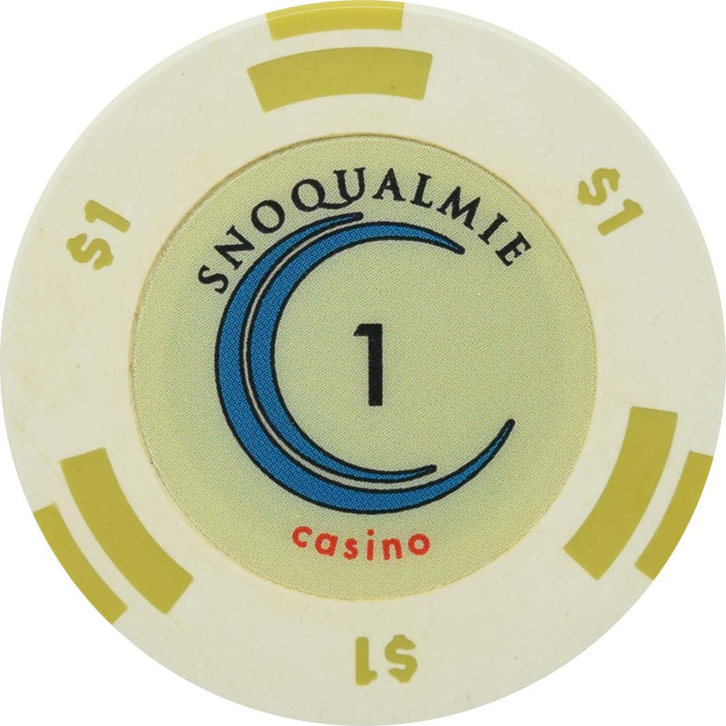 Snoqualmie Casino Snoqualmie Washington $1 Chip