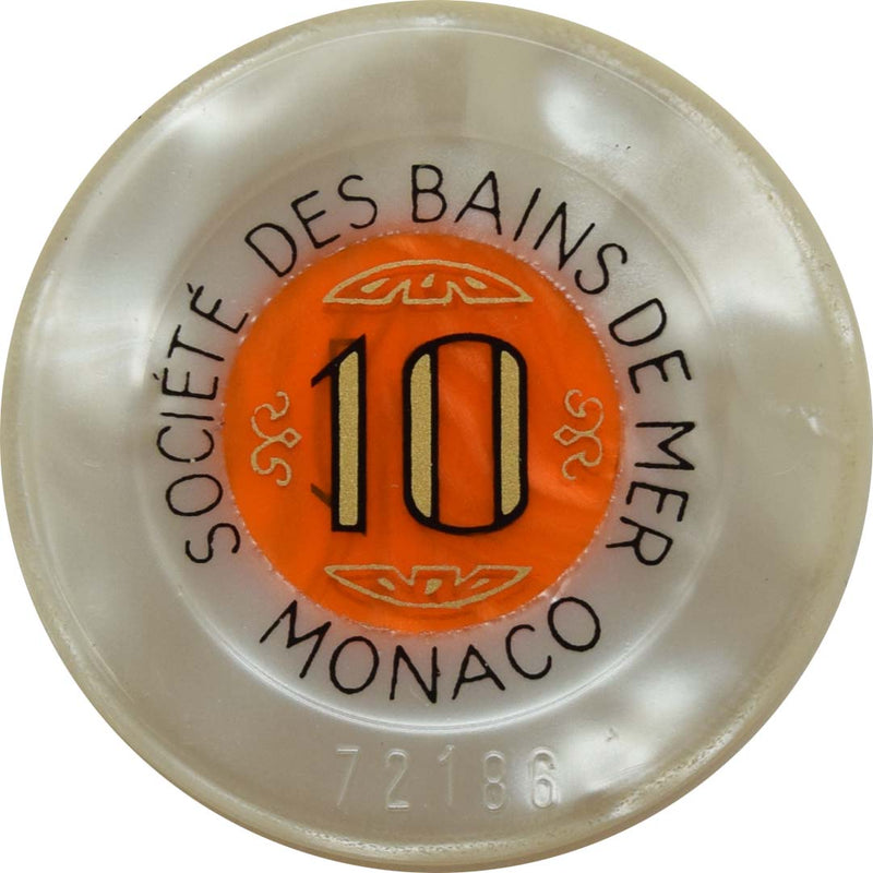 Societé des Bains de Mer- Casino de Monte Carlo 10 MCF Jeton Monte Carlo Monaco 40 mm
