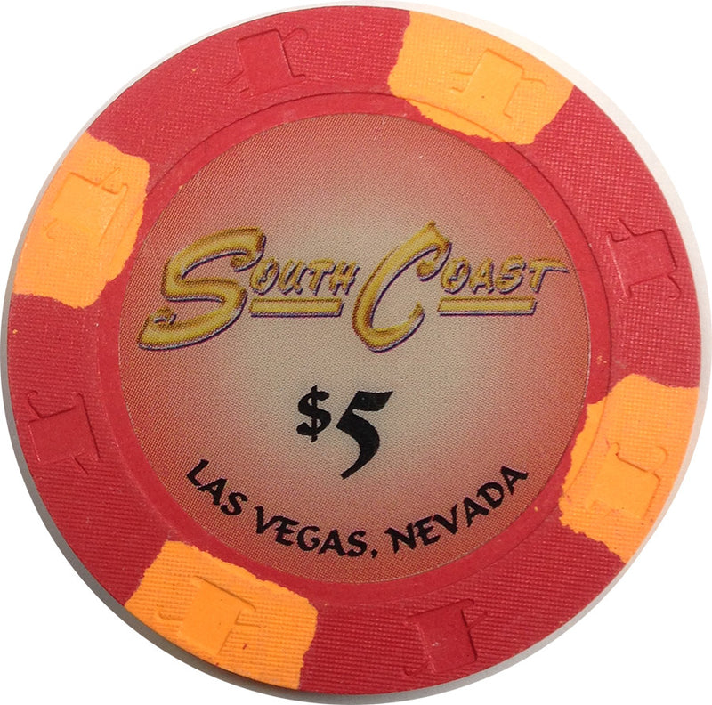 South Coast, Las Vegas NV $5 Casino Chip - Spinettis Gaming - 1