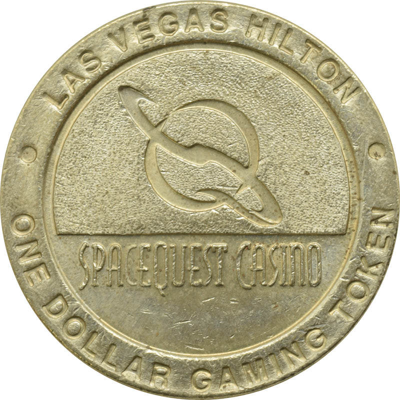 Las Vegas Hilton Casino Las Vegas Nevada $1 Spacequest Token 1997
