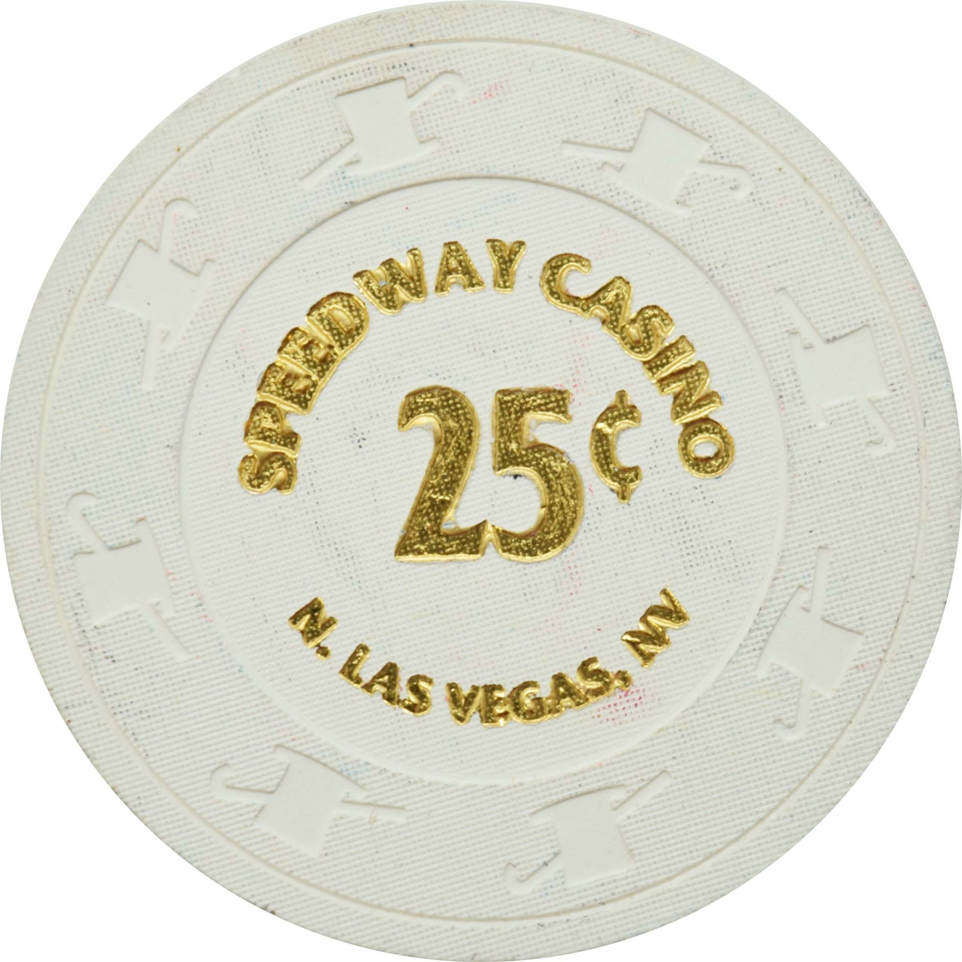 Speedway Casino North Las Vegas Nevada 25 Cent Chip 1999