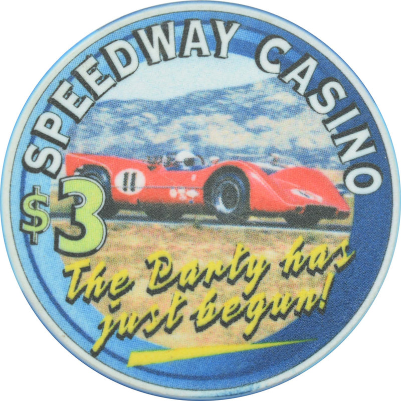 Speedway Casino N. Las Vegas Nevada $3 Chip 2002