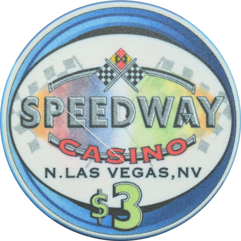 Speedway Casino N. Las Vegas Nevada $3 Chip 2002