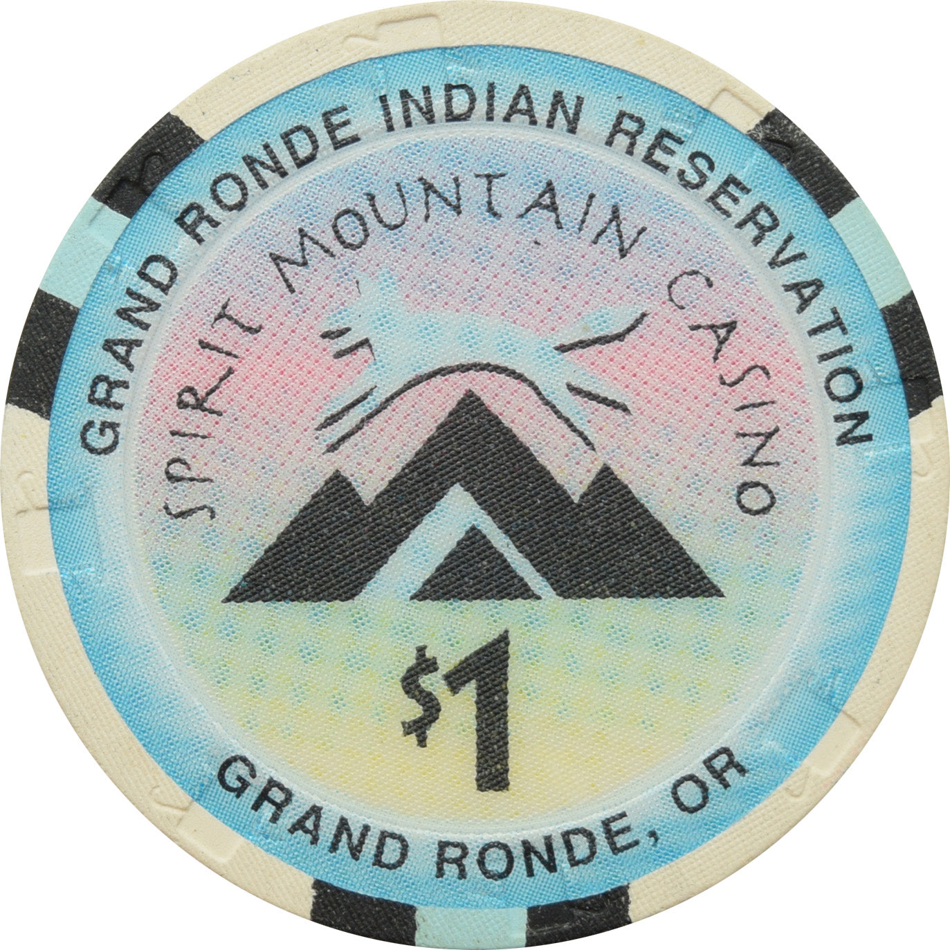 Spirit Mountain Casino Grand Ronde OR $1 Chip #2