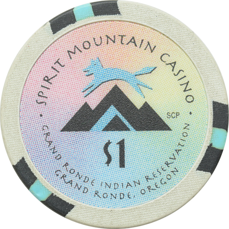 Spirit Mountain Casino Grand Ronde Oregon $1 Chip