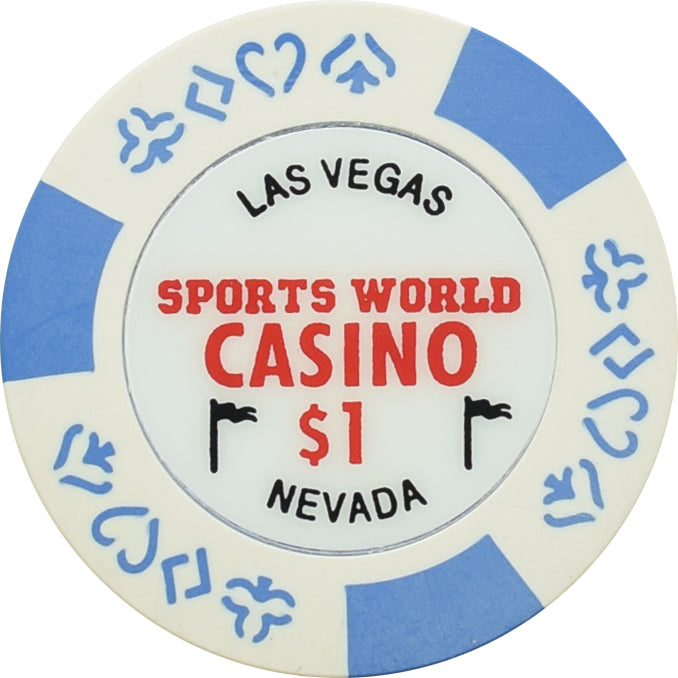 Sports World Casino Las Vegas Nevada $1 Chip 1998