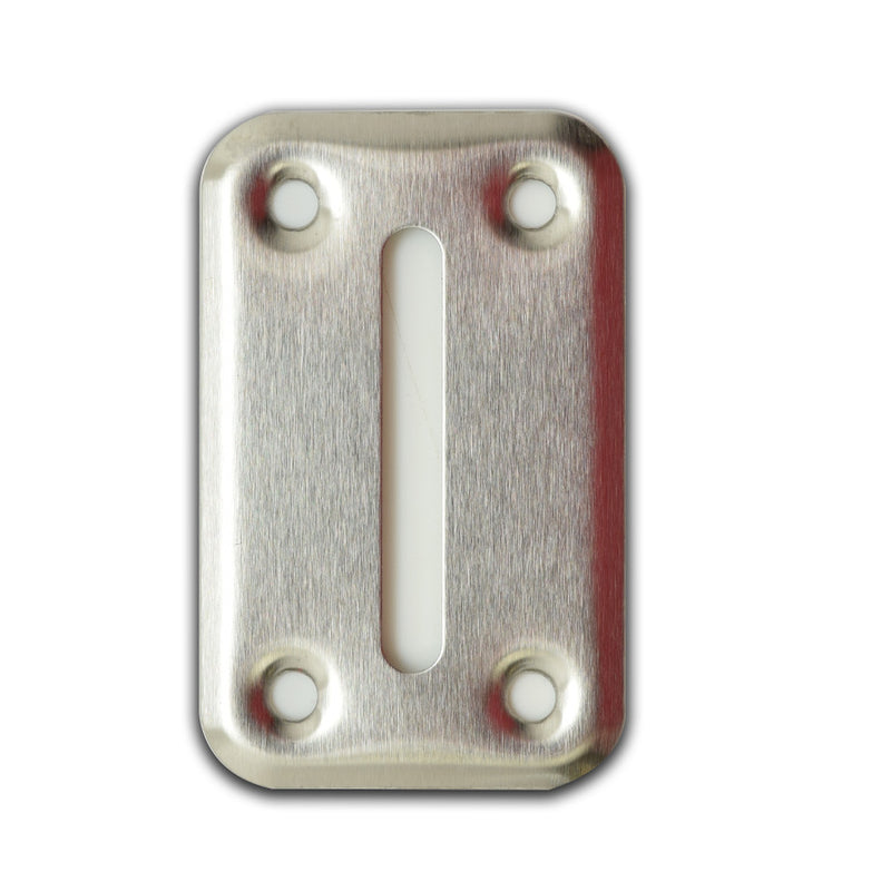 Casino Table Stainless Steel Drop Slot Cover for Depositing Bills or Chips