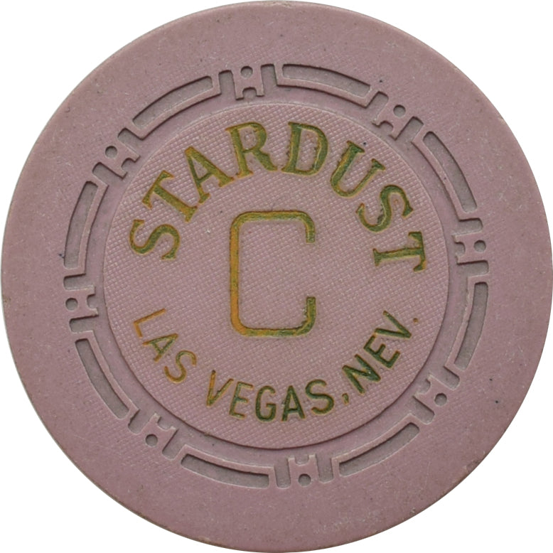 Stardust Casino Las Vegas Nevada Lavender Roulette C Chip 1958