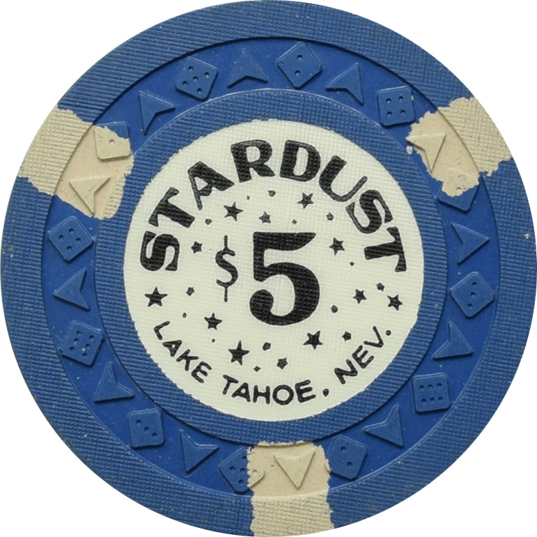 Stardust Casino Lake Tahoe Nevada $5 Chip 1957