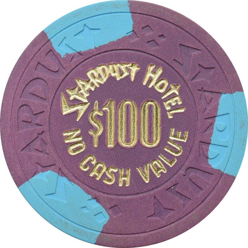 Stardust Casino Las Vegas Nevada $100 NCV Chip 1980s