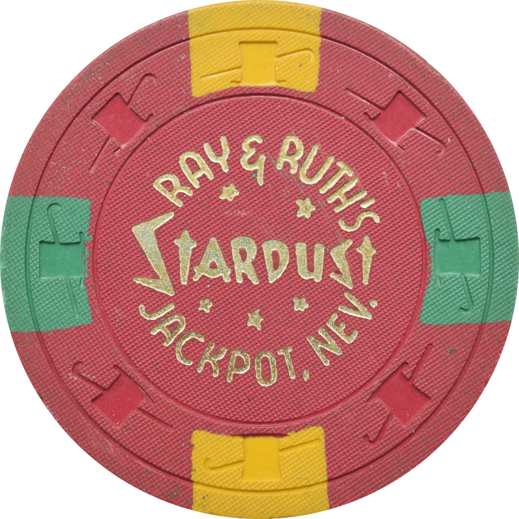 Ray & Ruth's Stardust Casino Jackpot Nevada $25 Chip 1961