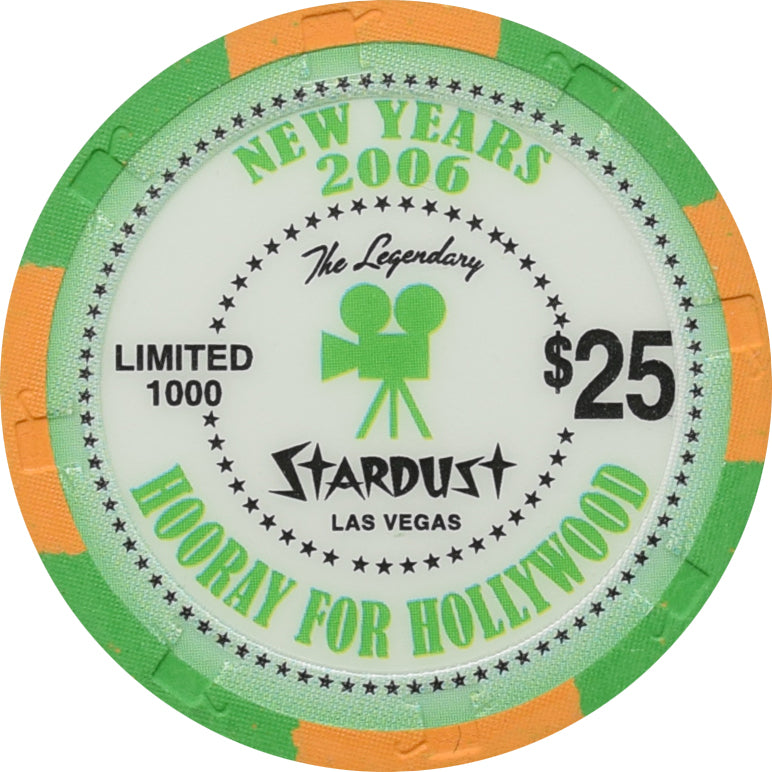 Stardust Casino Las Vegas Nevada $25 Chip New Years 2006