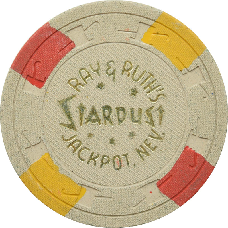 Ray & Ruth's Stardust Casino Jackpot Nevada $5 Chip 1961