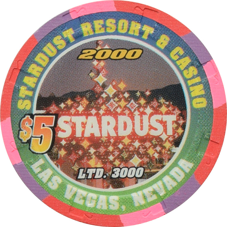 Stardust Casino Las Vegas Nevada $5 Chip Richard Petty 2000