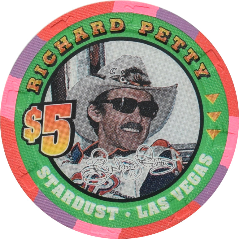 Stardust Casino Las Vegas Nevada $5 Chip Richard Petty 2000