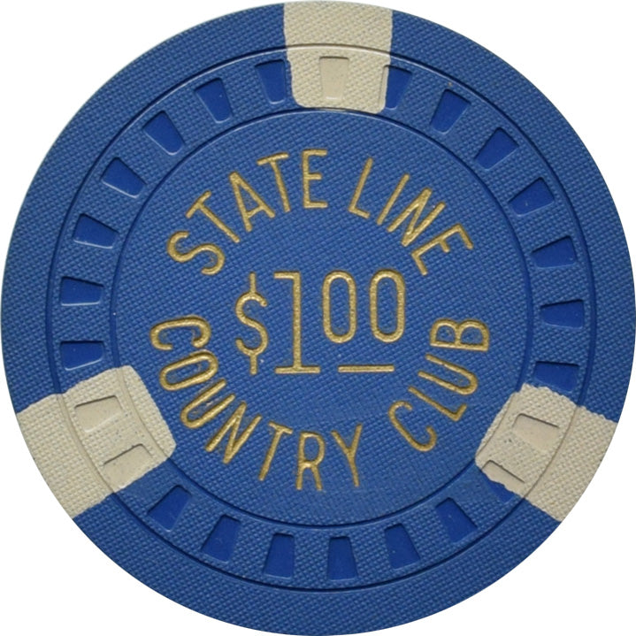 Stateline Country Club Casino Lake Tahoe Nevada $1 Chip 1953