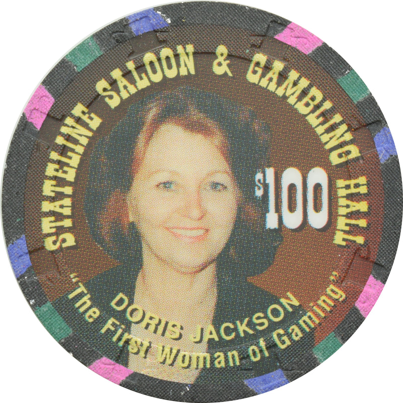 Stateline Saloon Casino Amargosa Valley Nevada $100 Chip 1996