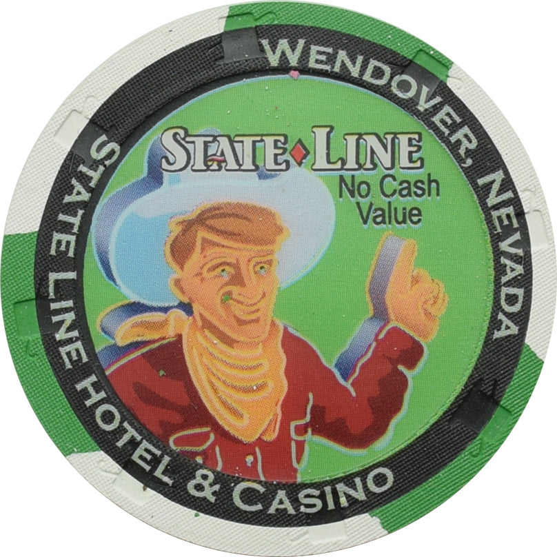 State Line Casino Wendover Nevada Green NCV Chip 1990s