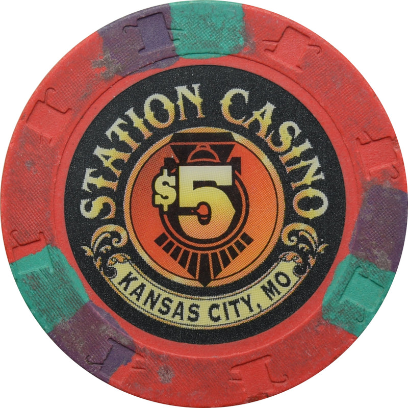 Station Casino Kansas City Missouri $5 Chip