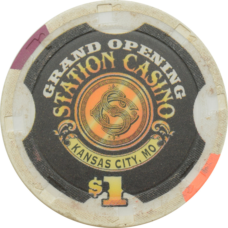 Station Casino Kansas City Missouri $1 Grand Opening Chip