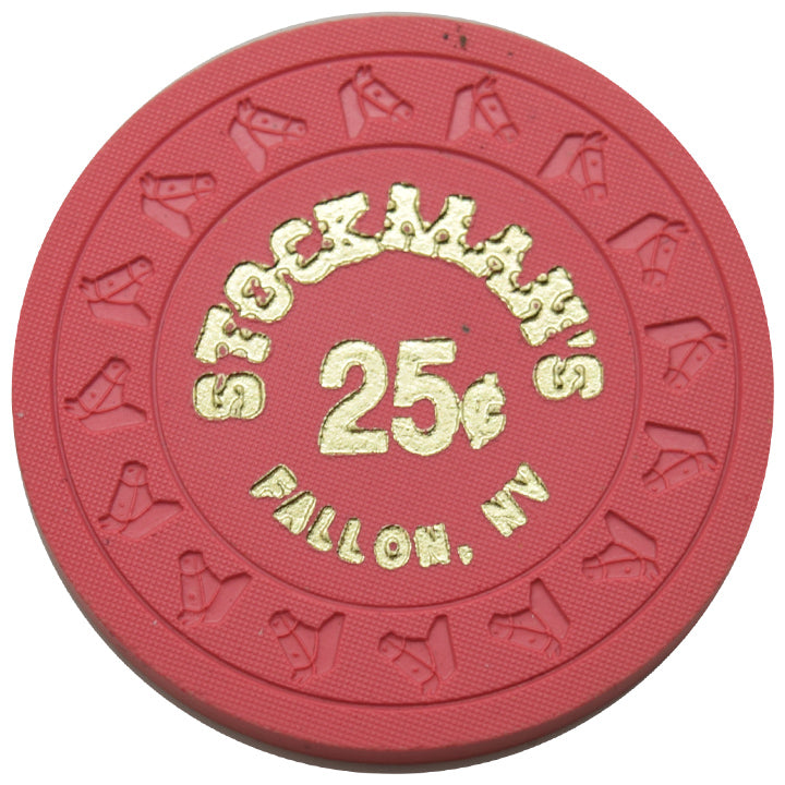 Stockman's Casino Fallon Nevada 25 Cent Chip 1990s