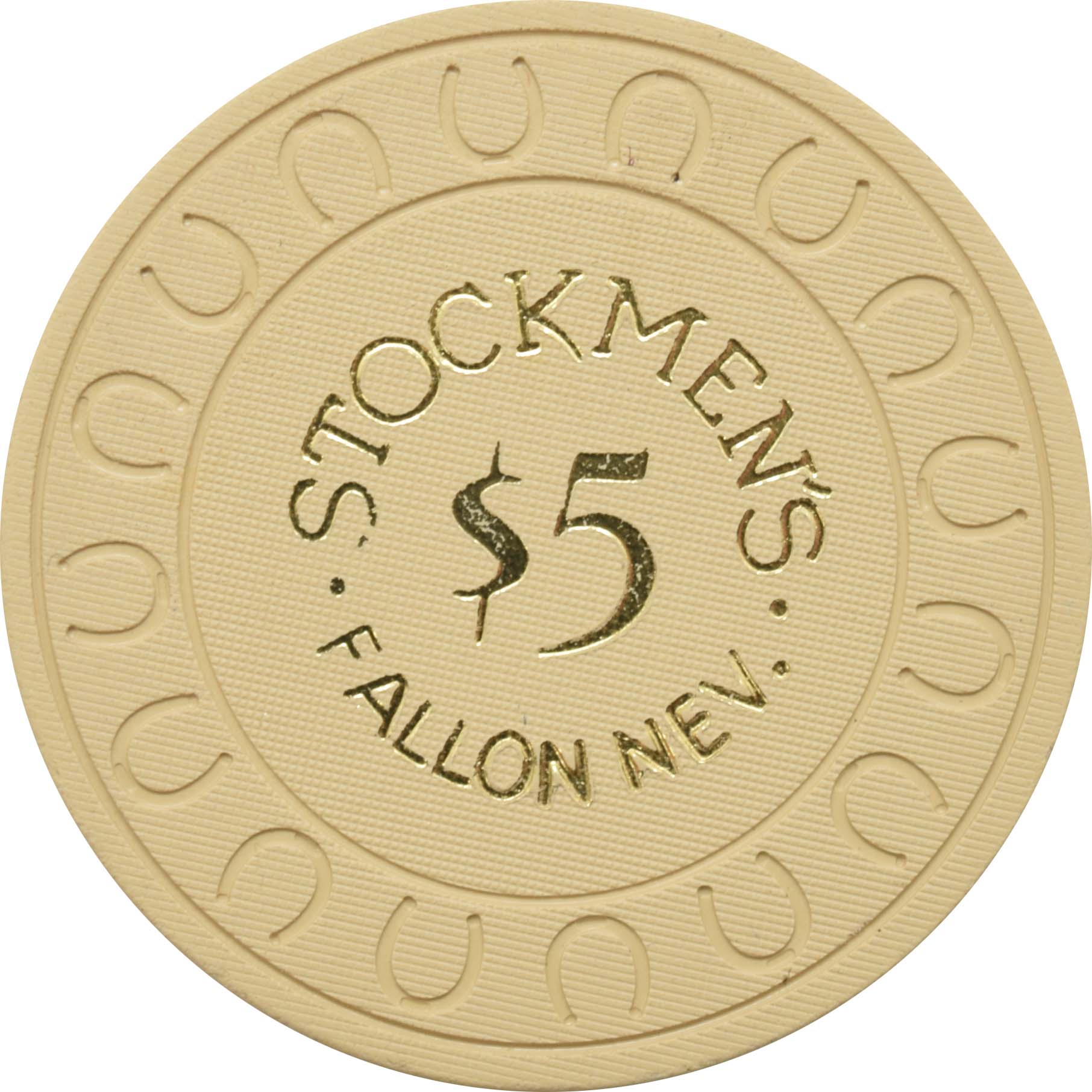 Stockmen's Casino Fallon Nevada 5 Cent Chip 1970