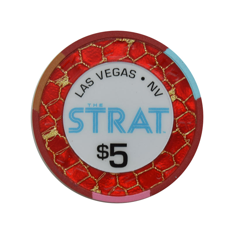 The Strat Casino Las Vegas Nevada $5 Chip 2019