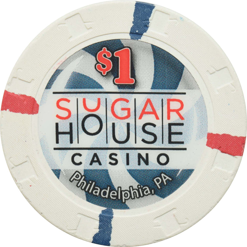 Sugar House Casino Philadelphia Pennsylvania $1 Chip