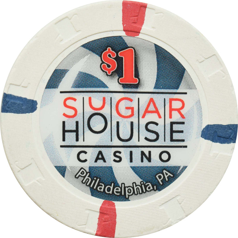 Sugar House Casino Philadelphia Pennsylvania $1 Chip