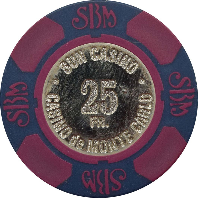 Societé des Bains de Mer- Casino de Monte Carlo Monaco 25FR Chip