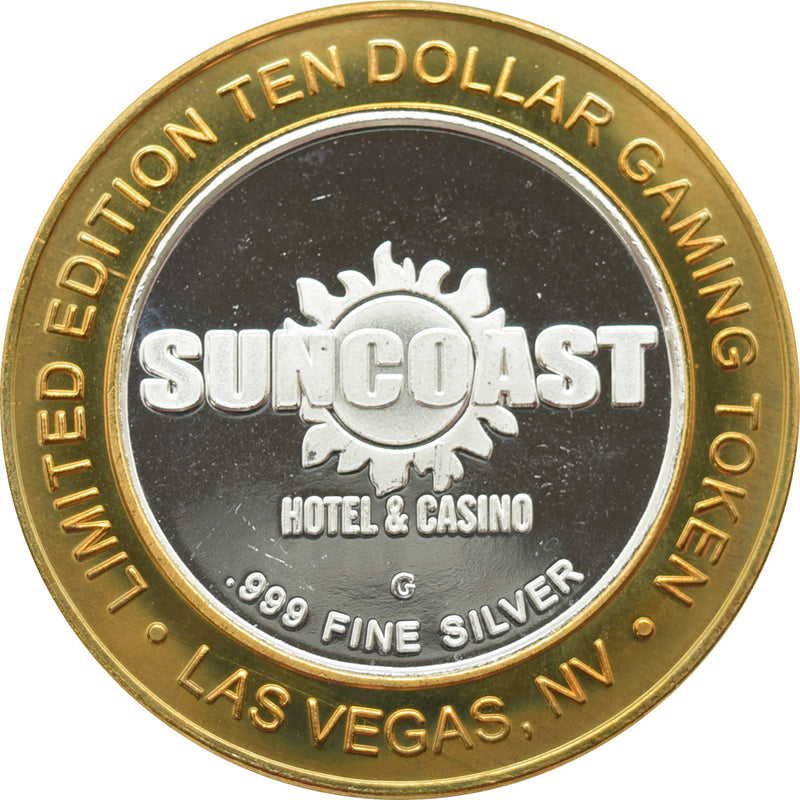 Suncoast Casino Las Vegas "Senor Miguel's" $10 Silver Strike .999 Fine Silver 2000