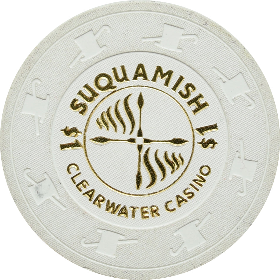 Clearwater Casino Suquamish Washington $1 Chip