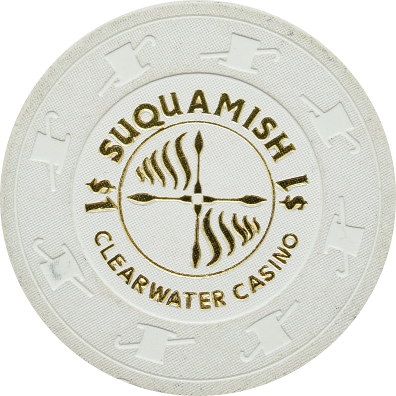 Clearwater Casino Suquamish Washington $1 Chip