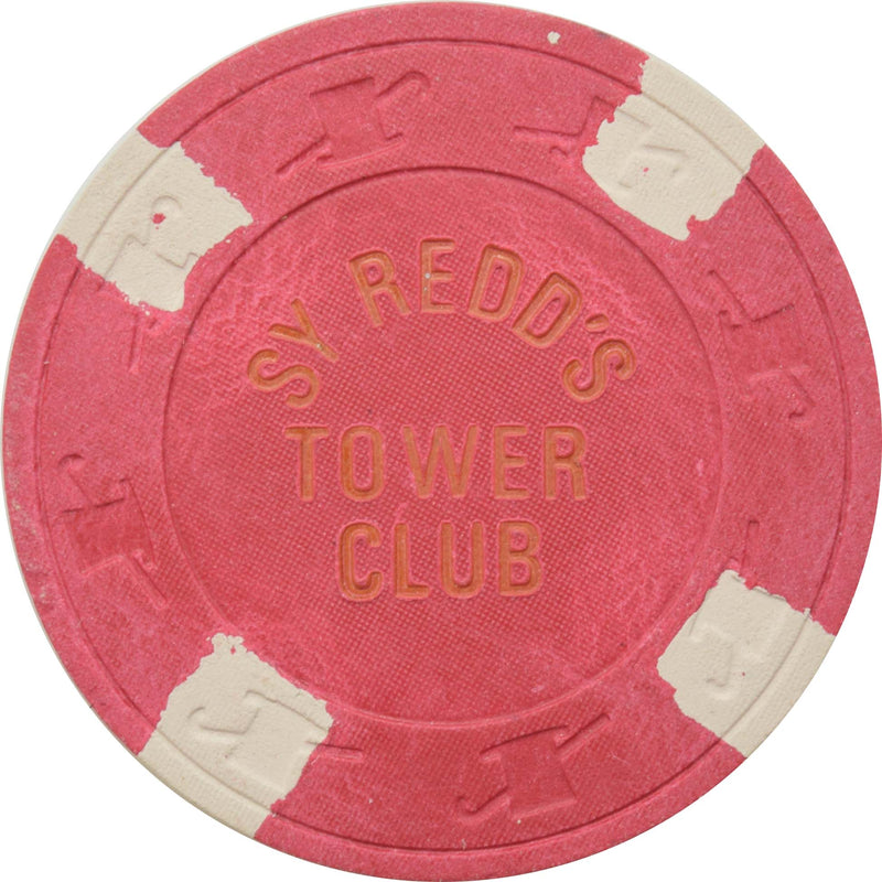 Sy Redd's Tower Club Casino Jean Nevada $5 Chip 1971