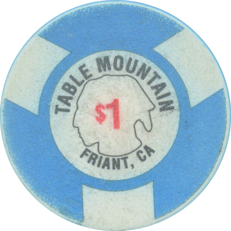 Table Mountain Casino Friant California $1 Ceramic Chip