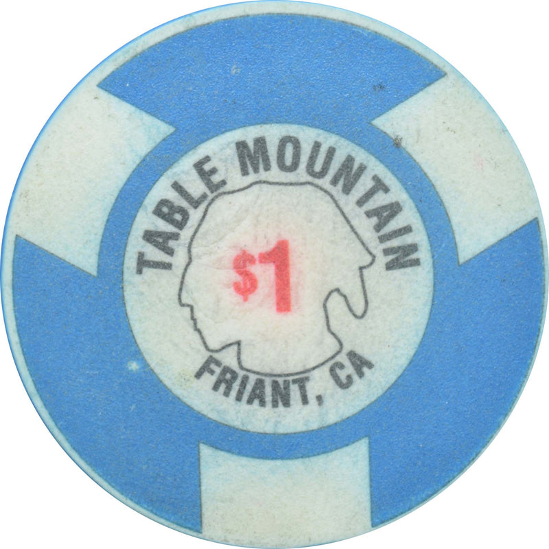 Table Mountain Casino Friant California $1 Ceramic Chip
