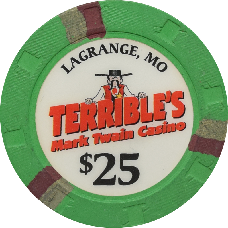 Terrible's Mark Twain Casino Lagrange Missouri $25 Chip