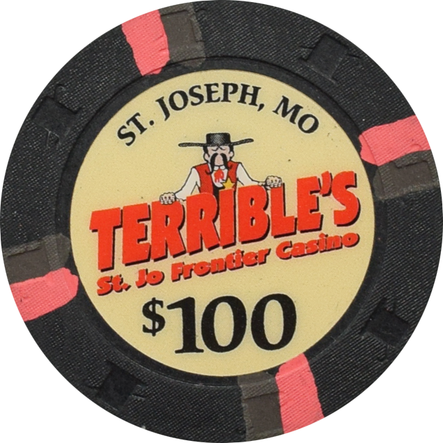 Terrible's St. Jo Frontier Casino St. Joseph Missouri $100 Secondary Chip