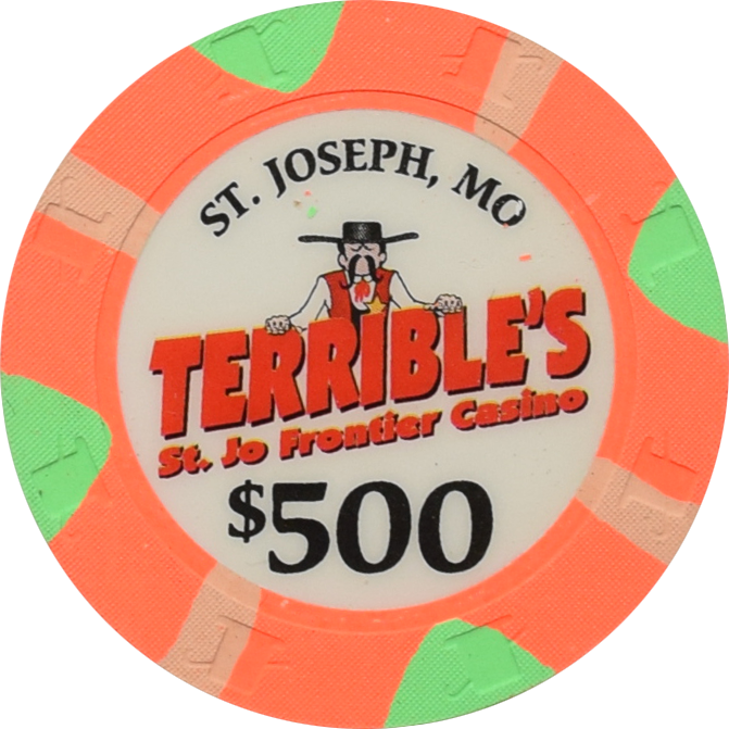 Terrible's St. Jo Frontier Casino St. Joseph Missouri $500 Primary Chip