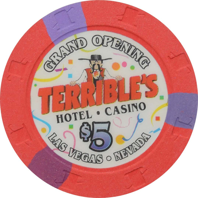 Terrible's Hotel Casino Las Vegas Nevada $5 Grand Opening Chip 2000