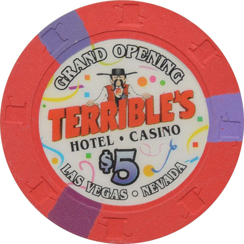 Terrible's Hotel Casino Las Vegas Nevada $5 Grand Opening Chip 2000