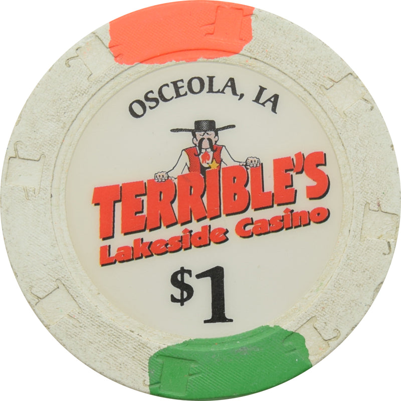 Terrible's Lakeside Casino Osceola Iowa $1 Chip