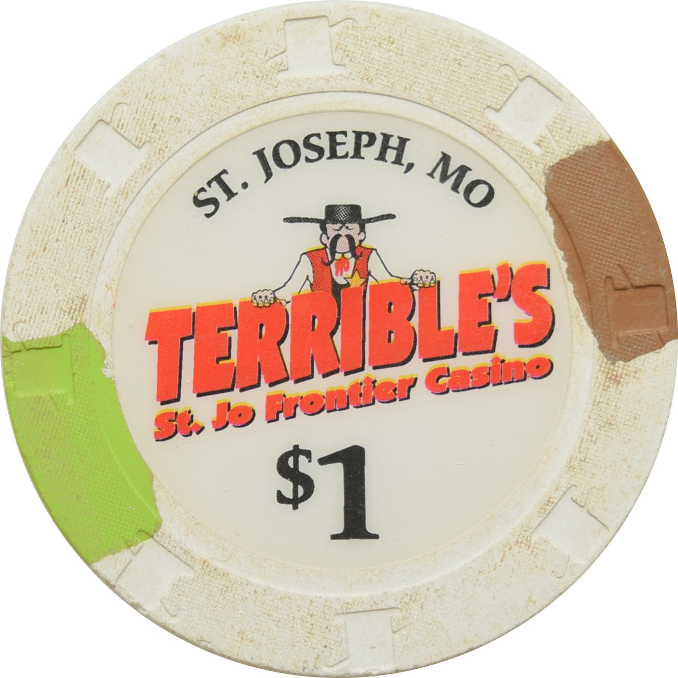 Terrible's St. Jo Frontier Casino St. Joseph MO $1 Chip