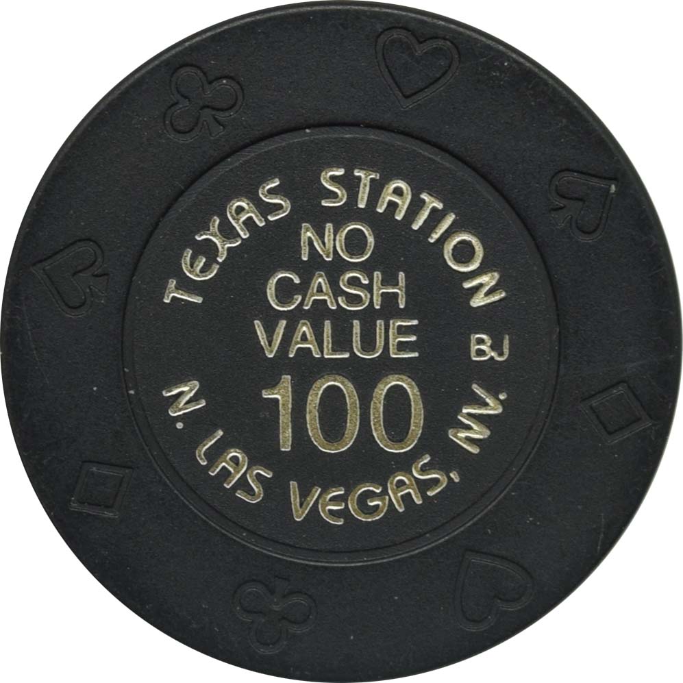 Texas Station Casino North Las Vegas Nevada $100 No Cash Value Chip 2000