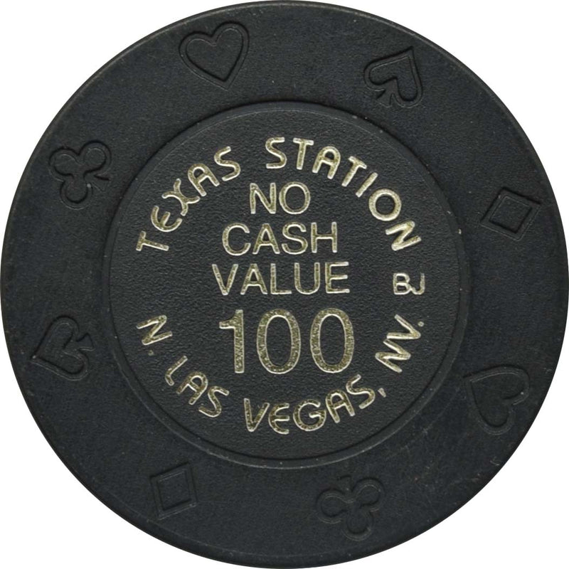 Texas Station Casino North Las Vegas Nevada $100 No Cash Value Chip 2000