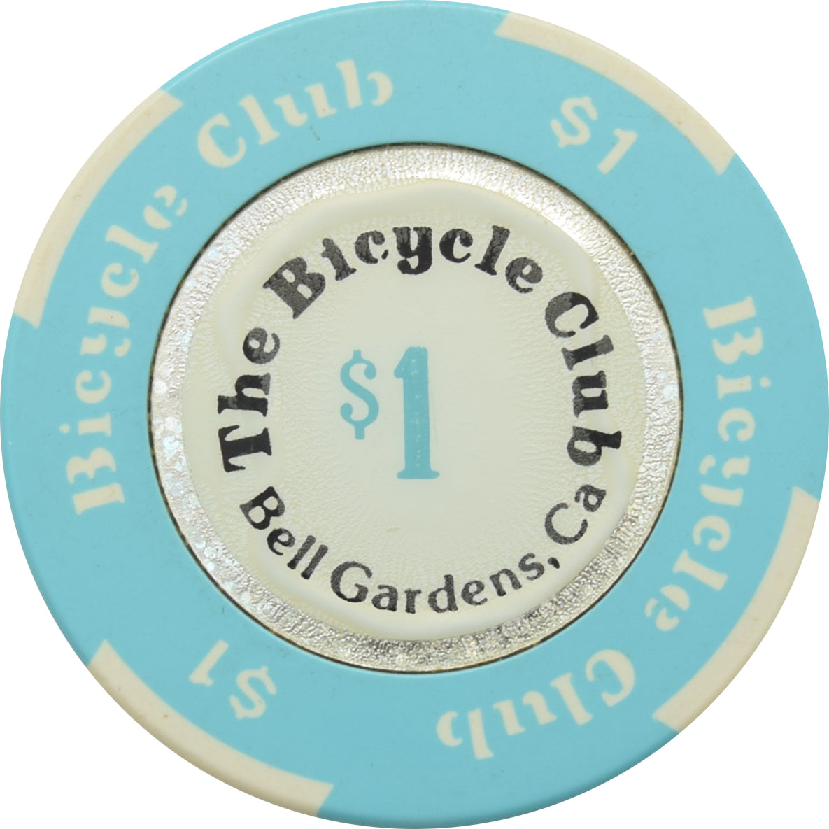 The Bicycle Club Casino Bell Gardens CA $1 Chip