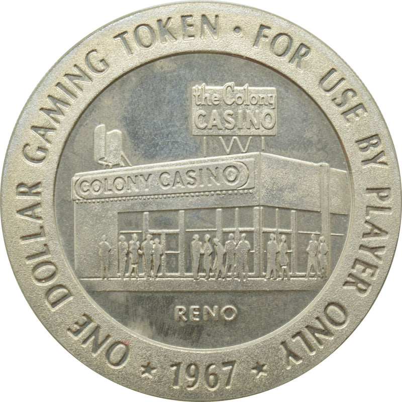 Colony Casino Reno Nevada $1 Token 1967