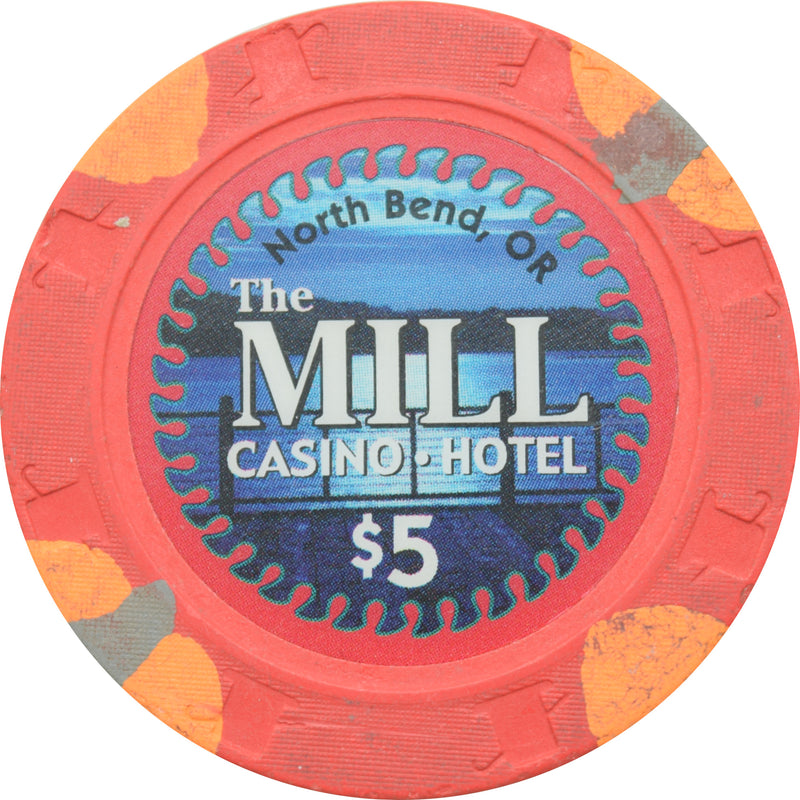 The Mill Casino North Bend Oregon $5 Chip